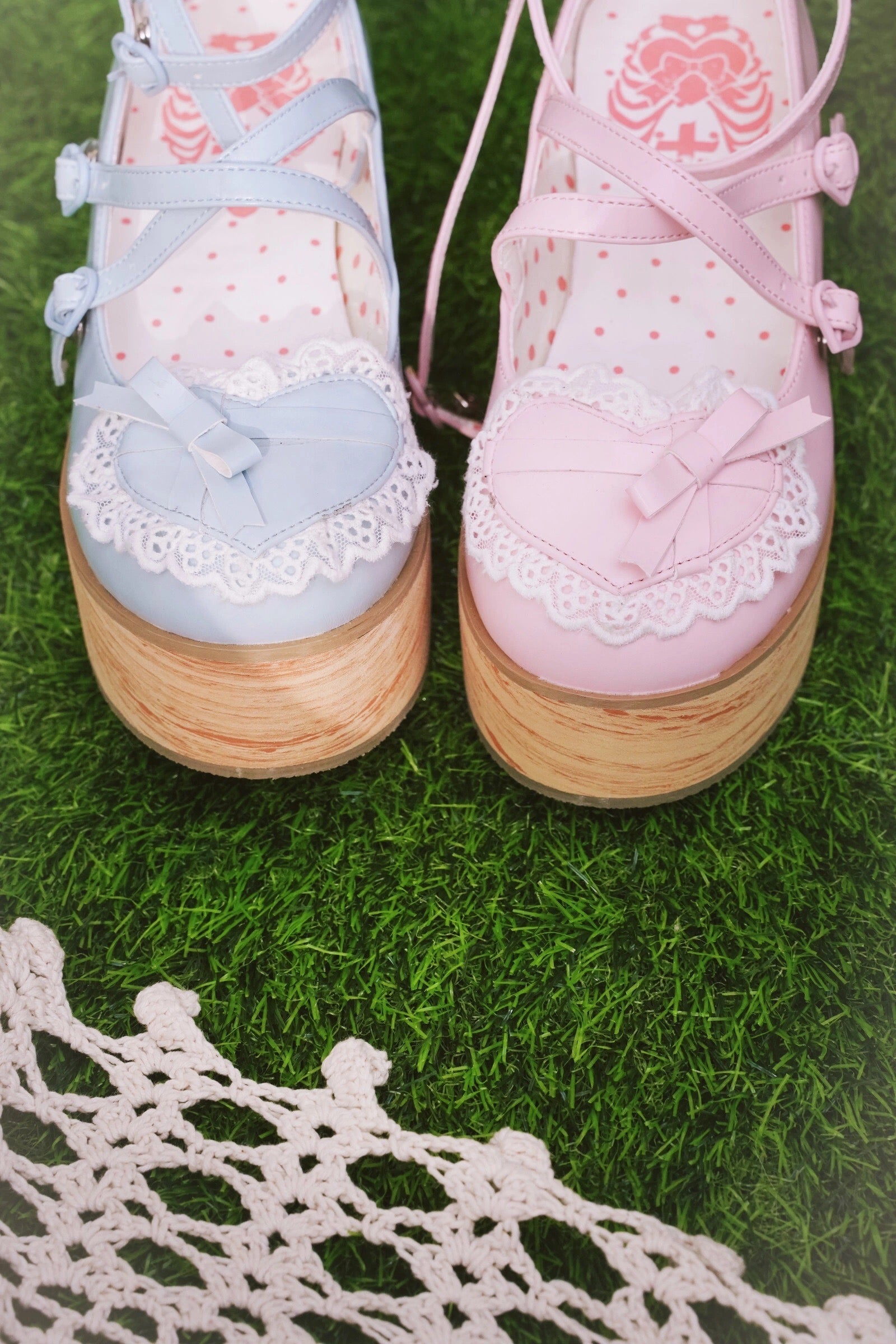 ♡ Vintage Cream Cake ♡ - Mid-Heel/Platform Shoes