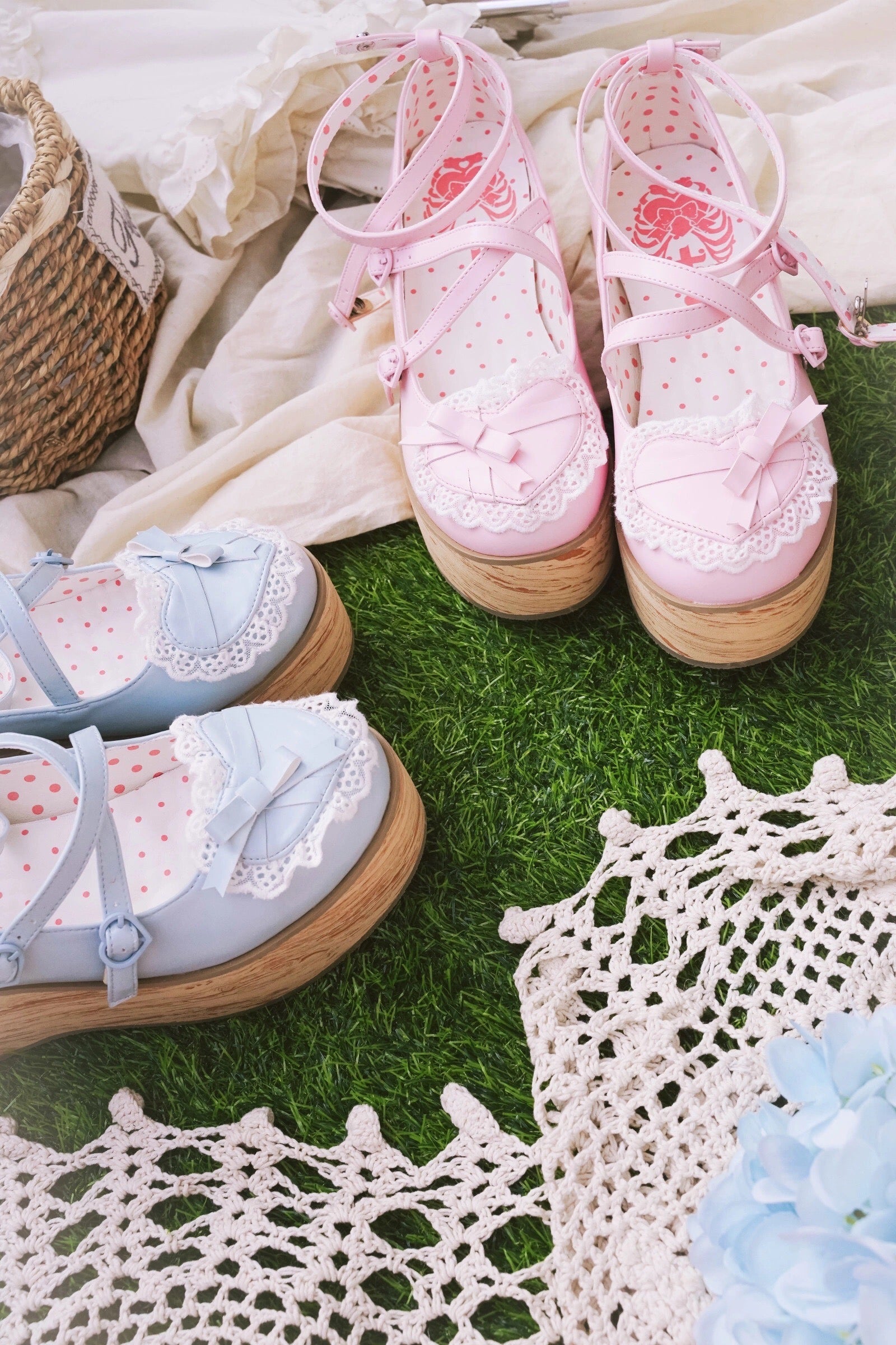 ♡ Vintage Cream Cake ♡ - Mid-Heel/Platform Shoes