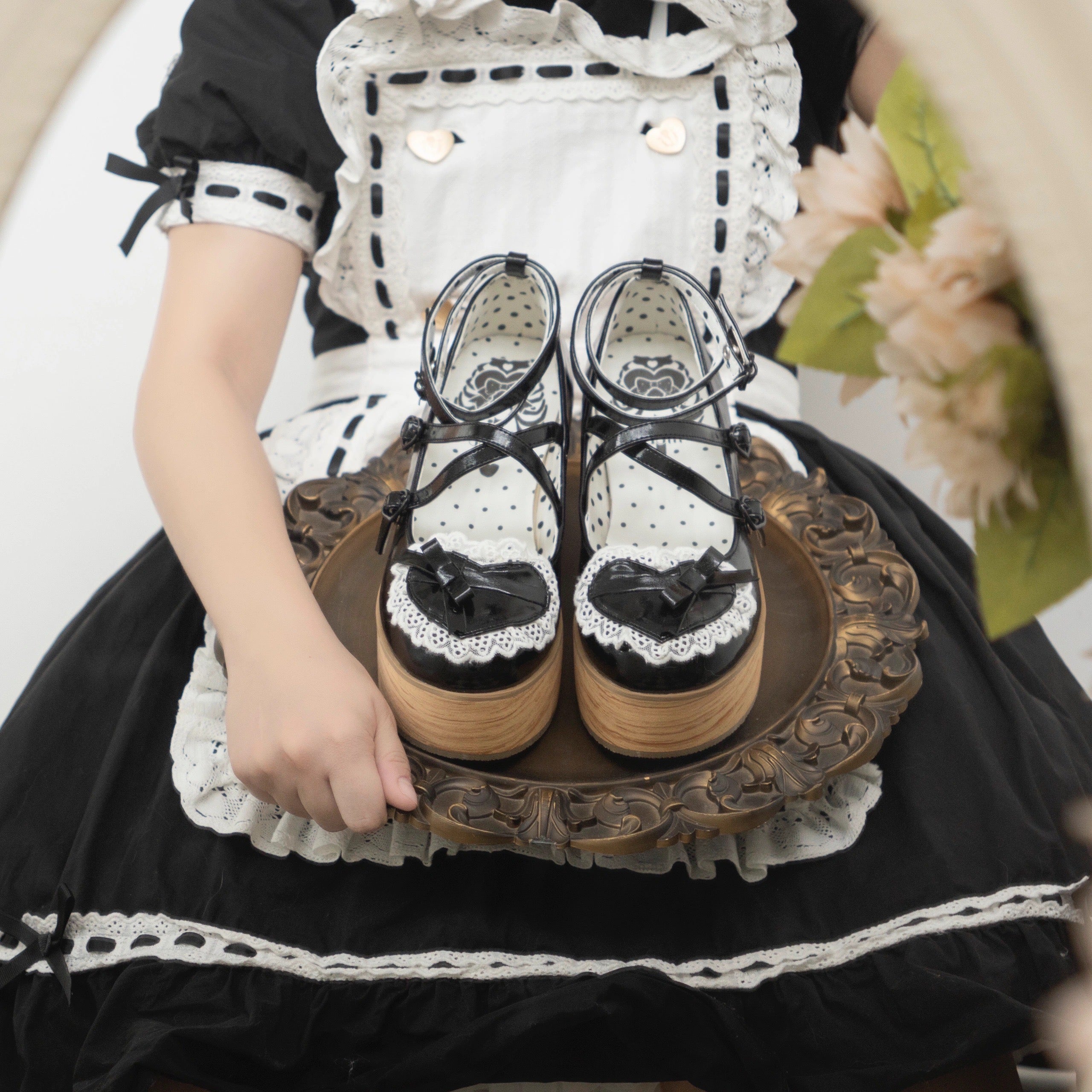 ♡ Vintage Cream Cake ♡ - Mid-Heel/Platform Shoes