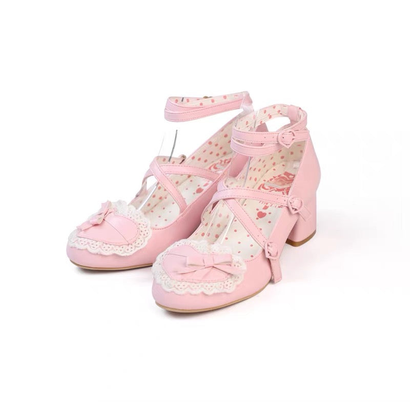 ♡ Vintage Cream Cake ♡ - Mid-Heel/Platform Shoes