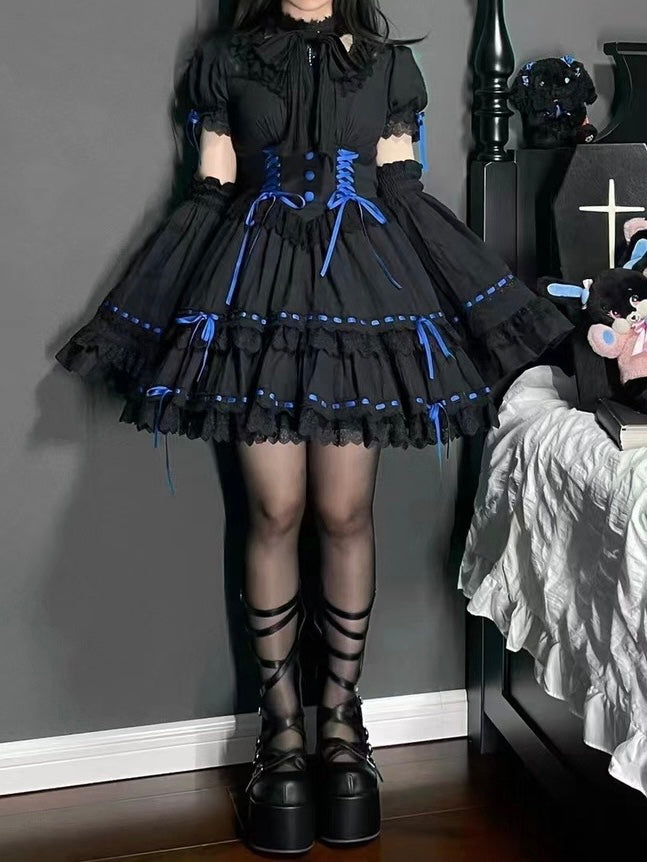 ♡ Goth Doll ♡ - Dolly Platform Shoes