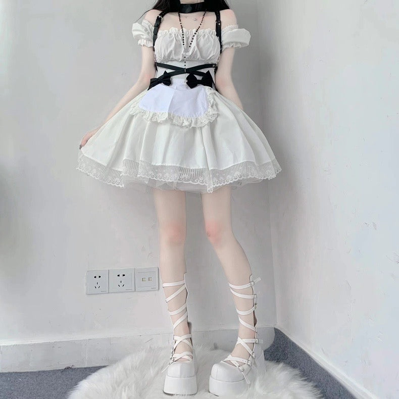 ♡ Goth Doll ♡ - Dolly Platform Shoes