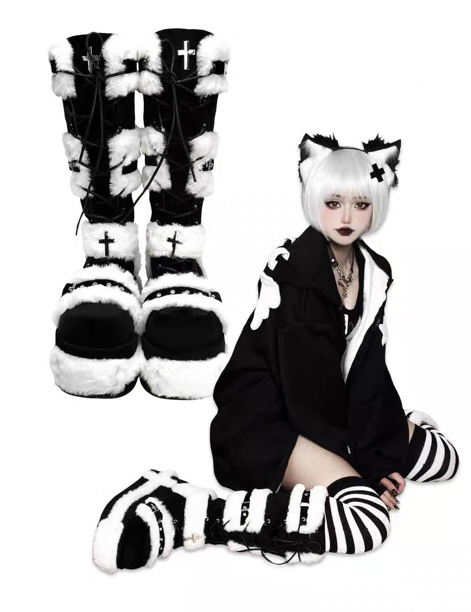 ♡ Bad Bear ♡ - Y2K Chunky Boots