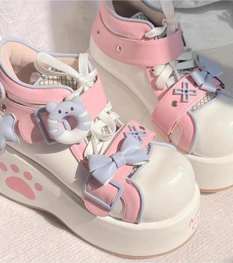 ♡ Donut Bear ♡ - Dolly Platform Shoes