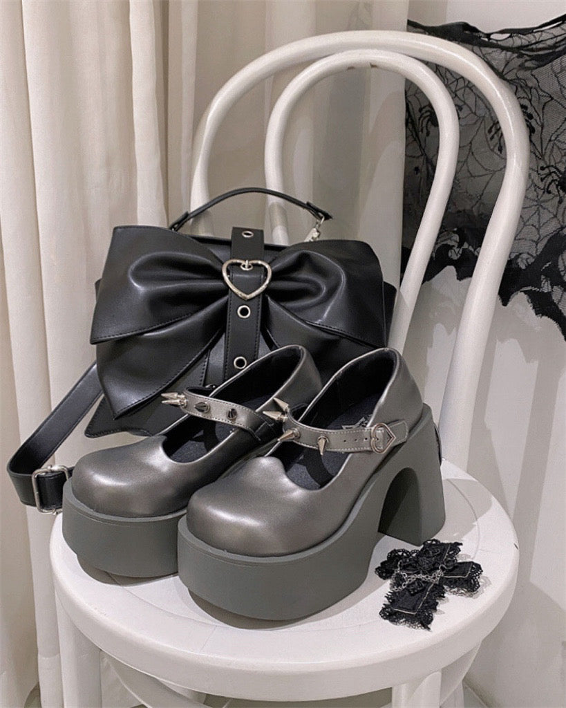 ♡ Heart Mirror ♡ - Dolly Platform Shoes