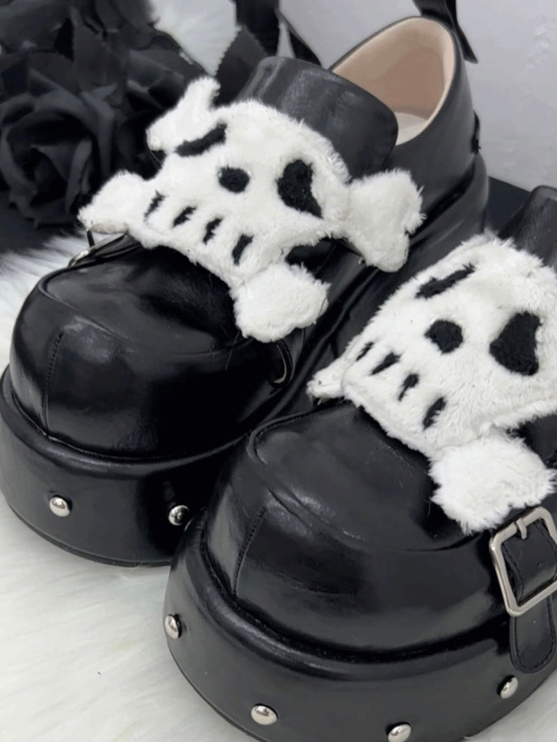 ♡ Little Skull ♡ - Dolly Platform Shoes