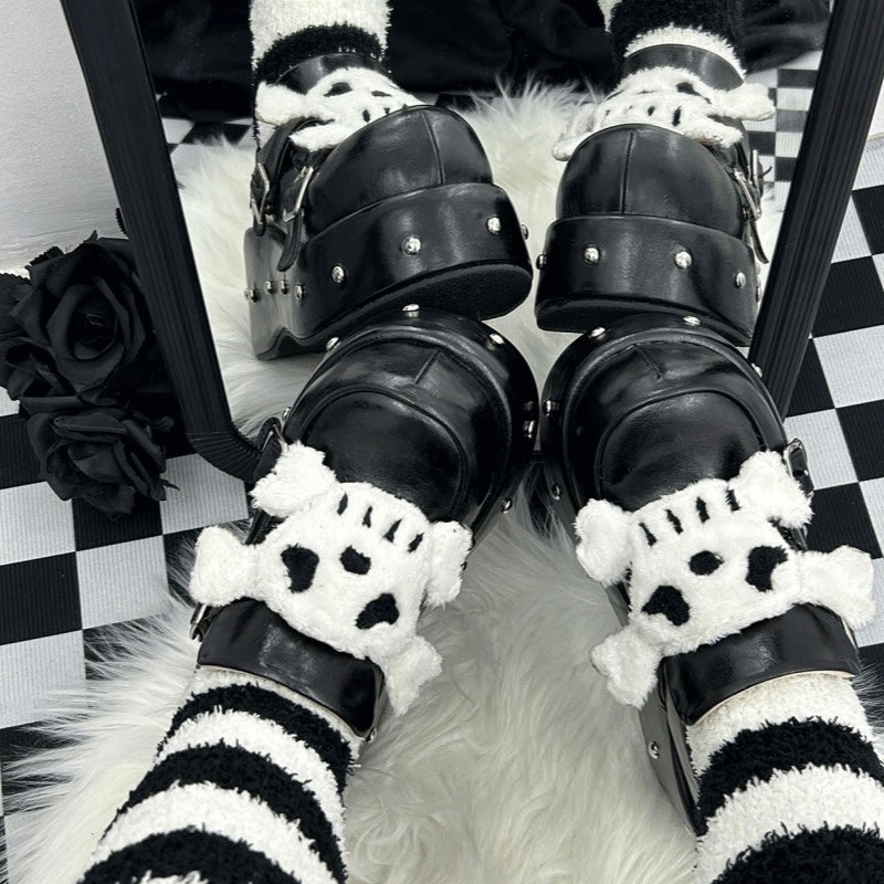 ♡ Little Skull ♡ - Dolly Platform Shoes