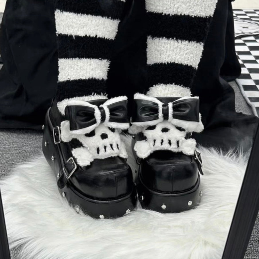 ♡ Little Skull ♡ - Dolly Platform Shoes