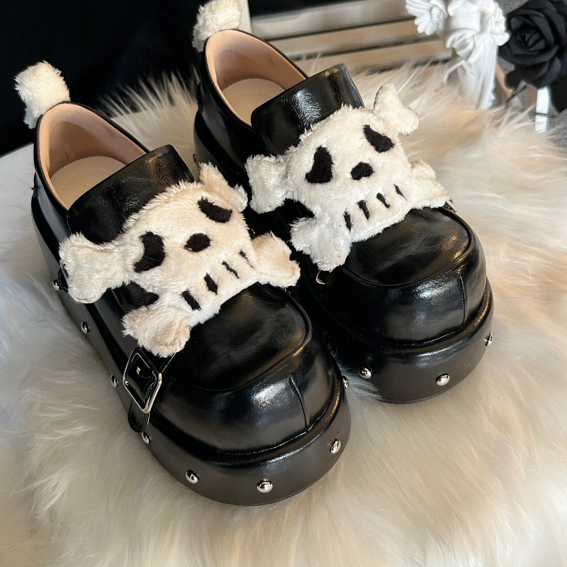 ♡ Little Skull ♡ - Dolly Platform Shoes