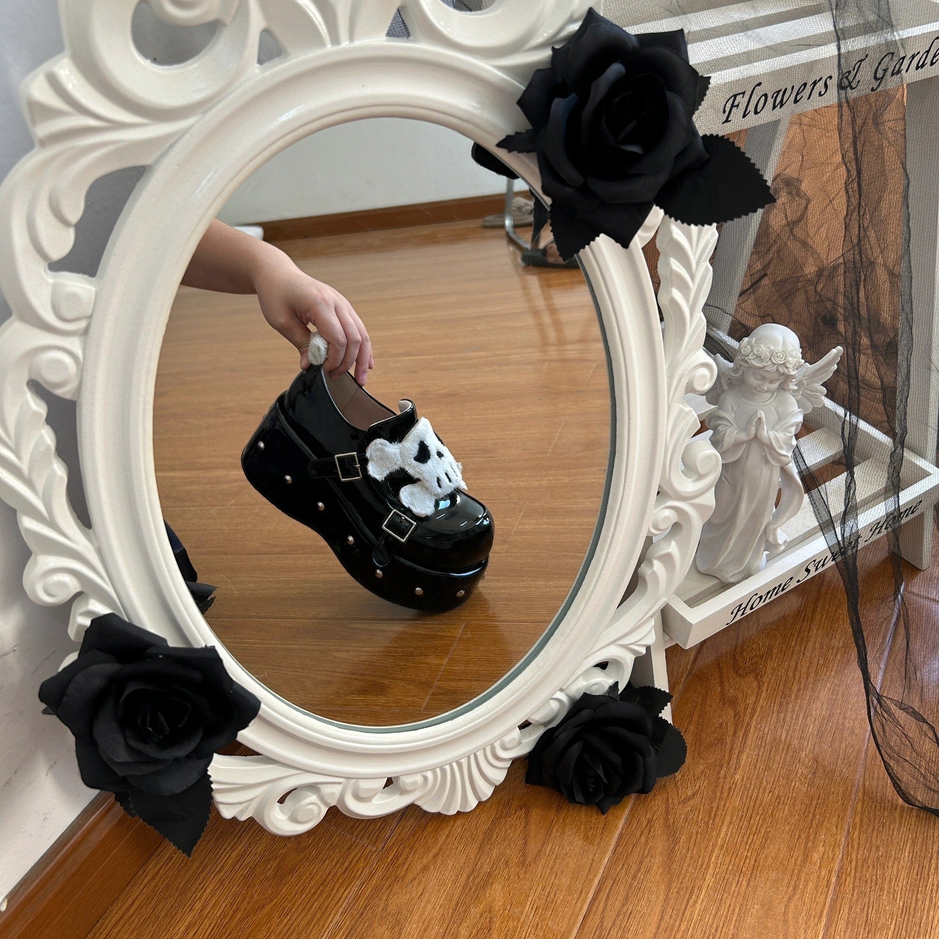 ♡ Little Skull ♡ - Dolly Platform Shoes