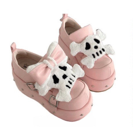 ♡ Little Skull ♡ - Dolly Platform Shoes