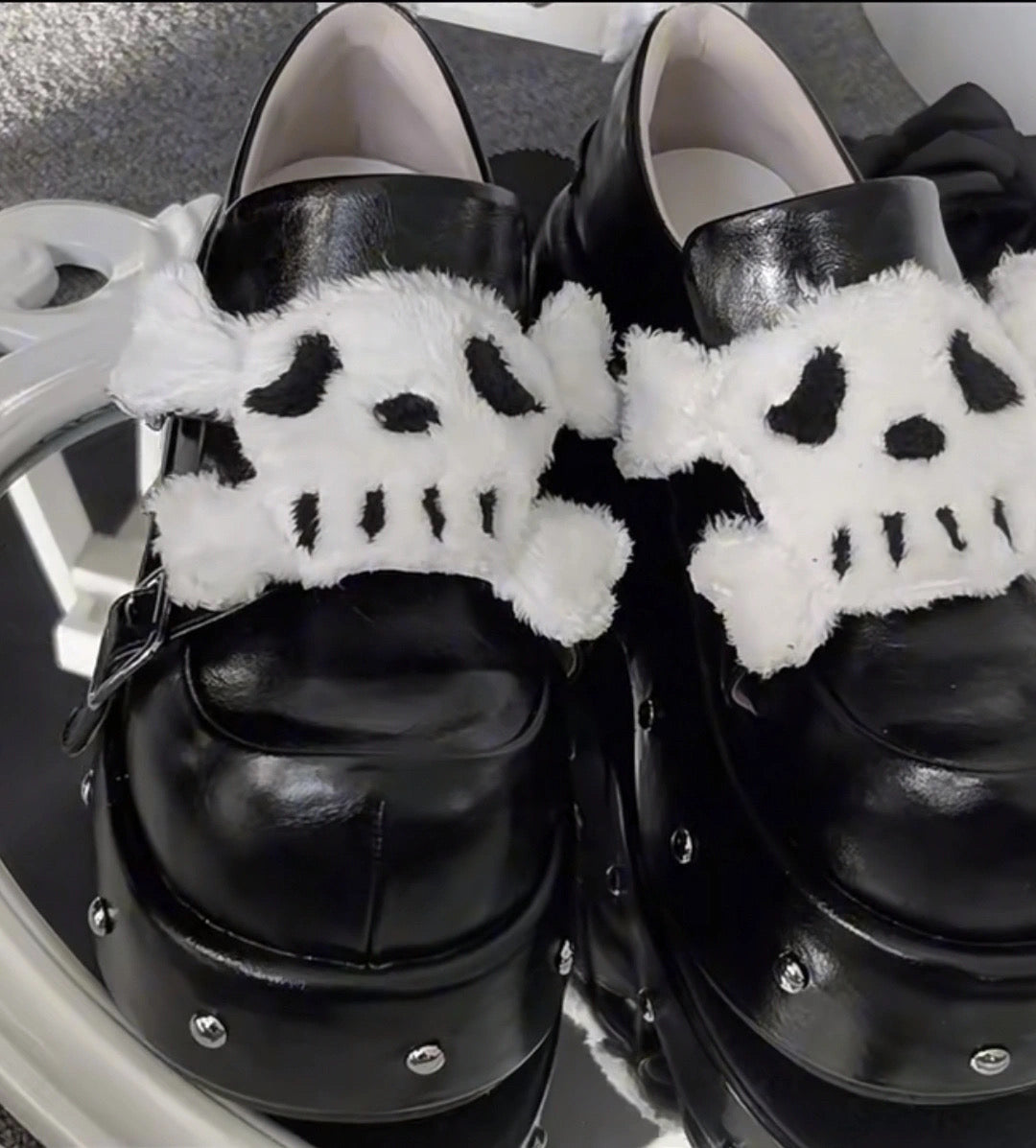 ♡ Little Skull ♡ - Dolly Platform Shoes