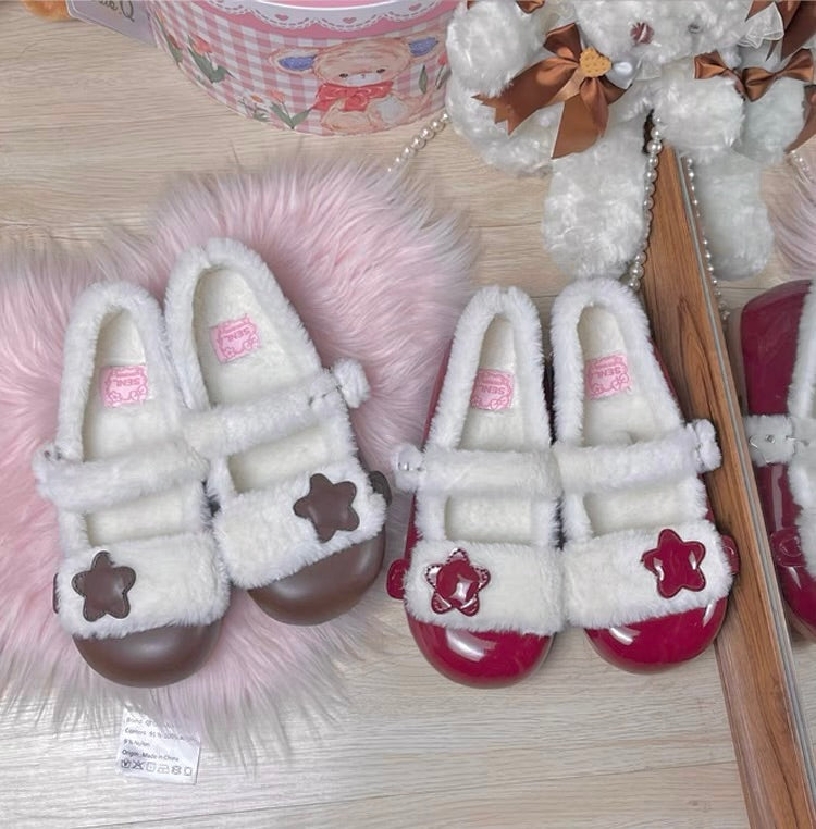 ♡ Little Lucky ♡ - Fluffy Flat Shoes