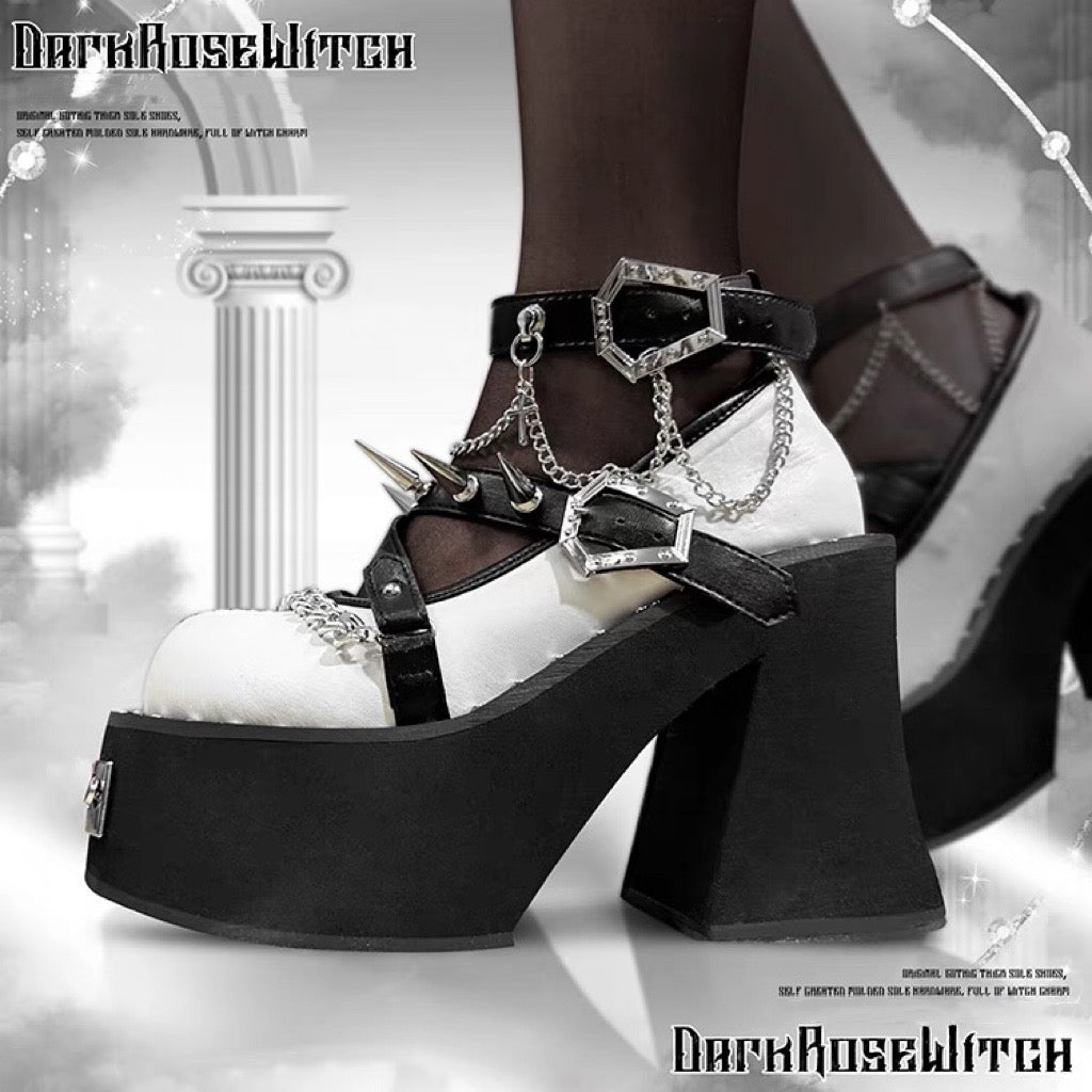 ♡ Dark Rose Witch ♡ - Dolly Platform Shoes