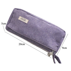 Futurecen  -  Corduroy Pencil Case Korean Stationery Pen Case Trousse Large Capacity Pencilcase School Supplies Estuche Escolar Pencil Pouch