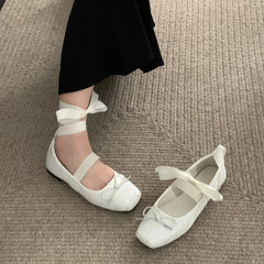 Futurecen 2024 New Women Ballte Flats Shoes Fashion Elegant Cross Strap Shoes Ladies Outdoor Dress Flats Ballerina Shoes