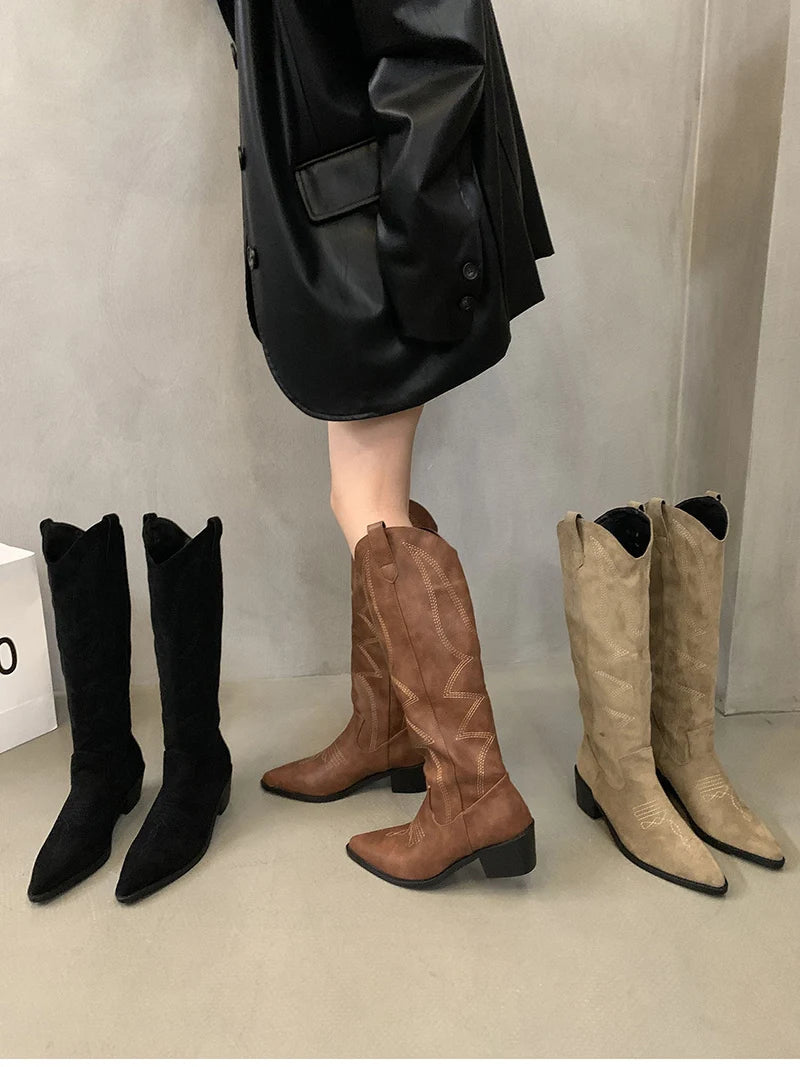 Futurecen Autumn Winter Short Plush Women Ankle Boots Fashion Pointed Toe Ladies Elegant Chelsea Pumps Shoes Thin High Heel Short Boots