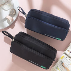 Futurecen Pencil Case Double Layer School Supplies Estuche Portable Pencilcase Pouch Cases Bags Japanese Stationery Trousse Scolaire Etui