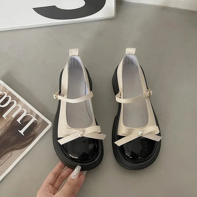 Futurecen  -  New Summer Elegant Ladies Sandals Fashion Ladies Elastic Flat Heel Women Shallow Party Shoes Square Toe Mary Jane Shoes