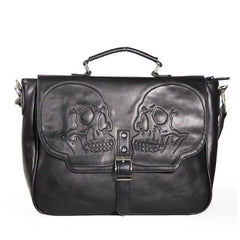 Futurecen High-capacity Vintage Gothic Skull Shoulder Bag 2024 Women Punk Fashion Handbags Streetwear Grunge Crossbody Bags Y2k Aesthetic