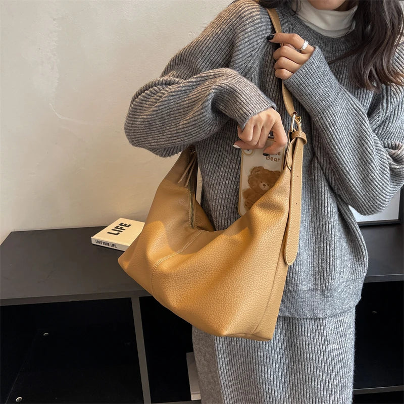 Futurecen  Pattern Tote Bags For Women Latest Branded Shoulder Hobo Bag Soft PU Leather Retro Large Capacity Shopper Tote