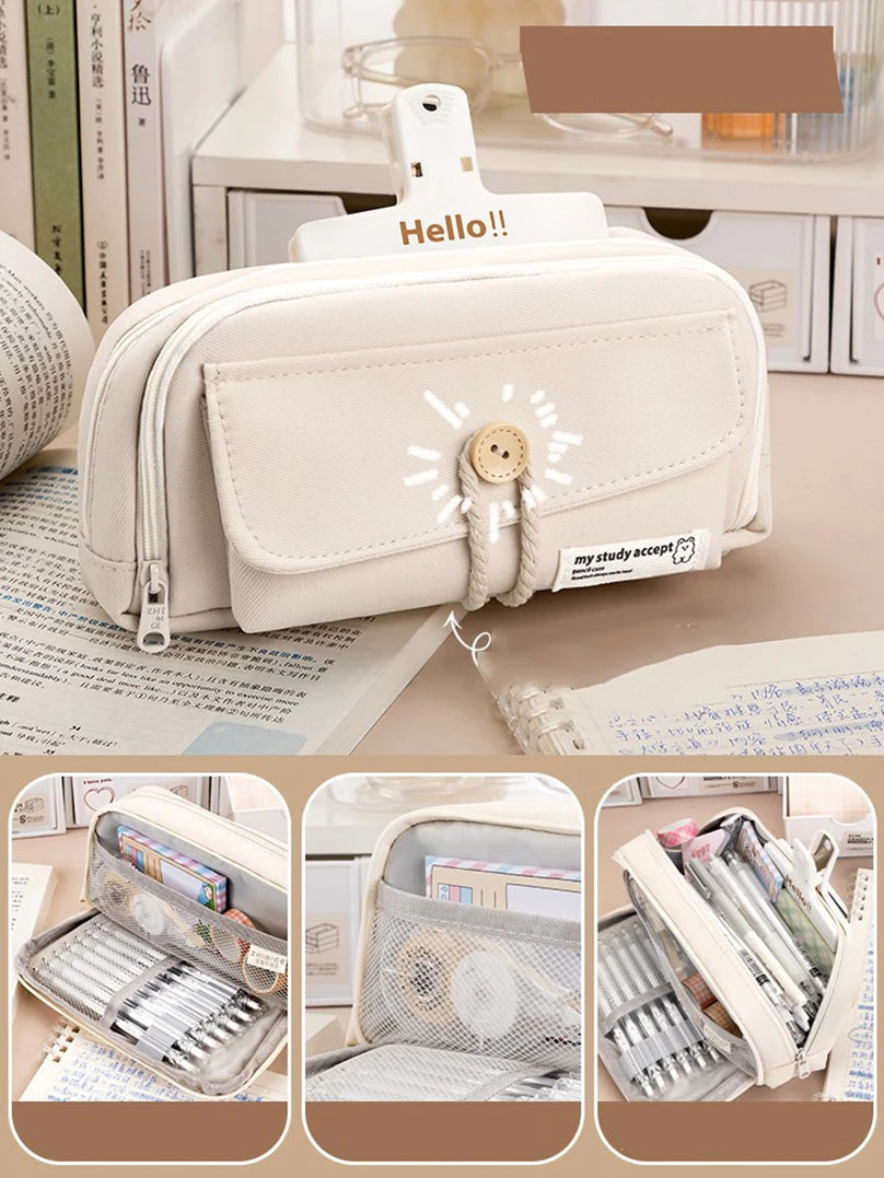 Futurecen  -  Large Capacity Pencil Case School Supplies Pencil Cases For Girls Kalemlik Trousse Kawaii Stationery Pencilcase Back To School