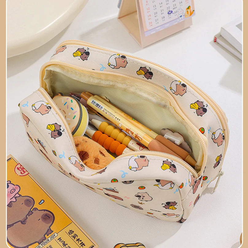 Futurecen  -  9 Pockets Pencil Case Trousse Pencil Cases Cute Stationery Transparent Large Capacity School Supplies Estuche Escolar Pencilcase