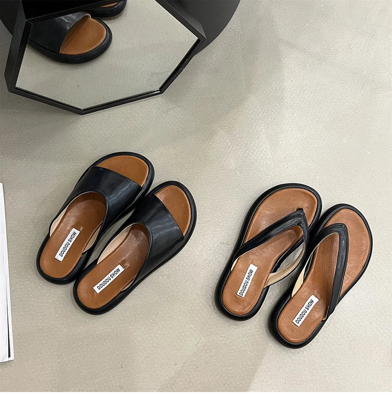 Futurecen Summer Flip Flop Designer Slides Comfort Flats Slippers Soft Sole Women Sandals 2024 Women's Ladies Outdoor Beach Shoes