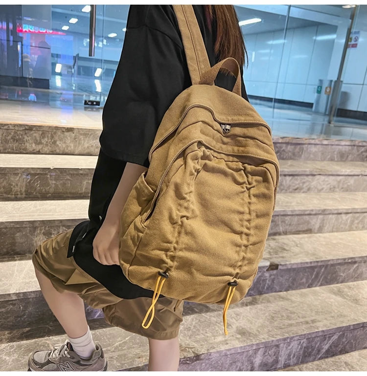 Futurecen Bags for Women New Multiple Pockets Anti-Theft Back Zipper Fashion Backpack Casual Travel Single Girls Schoolbag