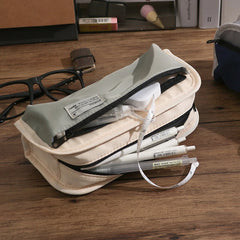 Futurecen  -  Large Capacity Pencil Case Korean Stationery Pencil Pouch Trousse School Supplies Estuche Escolar Pen Case Canvas Pencilcase