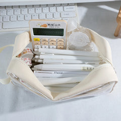 Futurecen  -  Transparent Pencil Case School Supplies Pencil Pouch Estuche Large Capacity Pen Case Trousse Scolaire Stationery Pencilcase