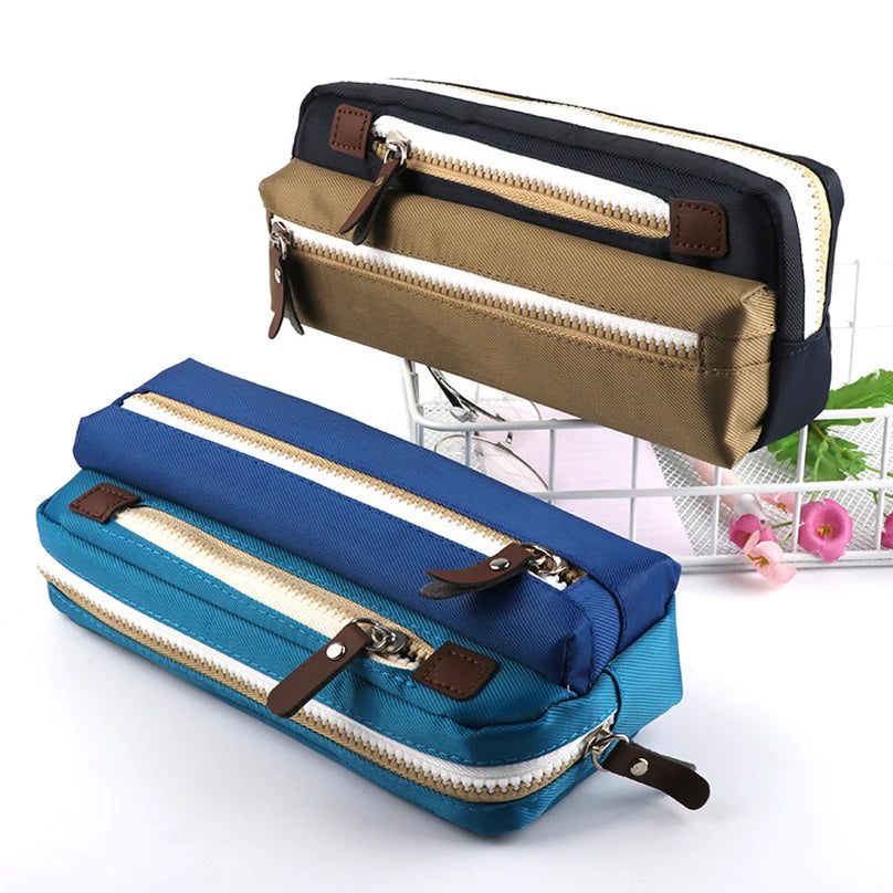 Futurecen  -  Large Capacity Pencil Case Estuche Escolar Pencilcase Three Layers Pen Case Astuccio Trousse Scolaire Stationery Pencil Pouch