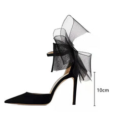 Futurecen Brand Fashion bowknot Women Pumps Luxury Satin Thin High heels Party Prom Sandals Spring Summer Female Wedding Bridal Shoes