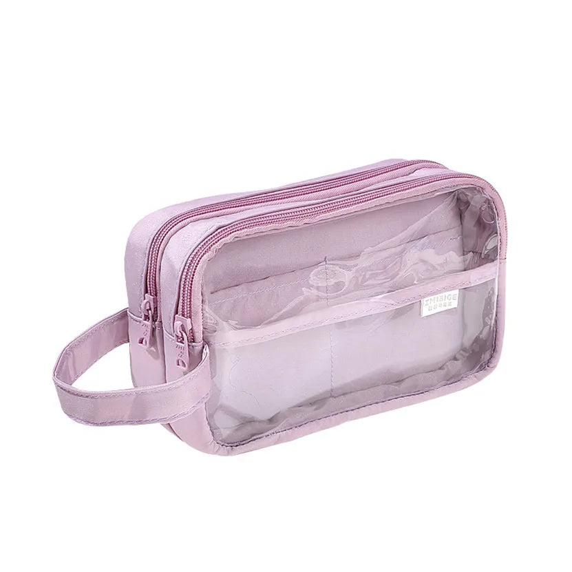 Futurecen Pencil Case Transparent Pencil Box Kawaii Stationery Pen Bag Estuche Piornik Astuccio Scuola Portable School Supplies Korean