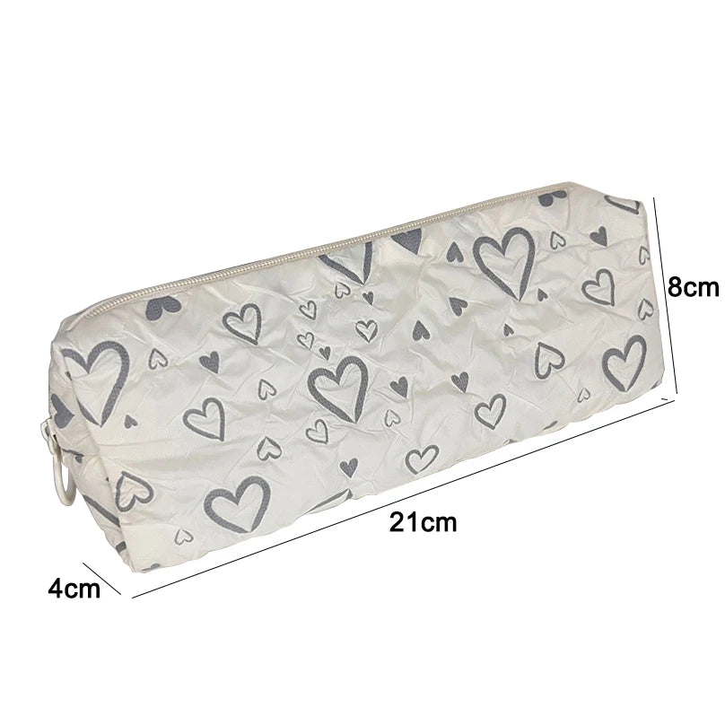 Futurecen  -  Love Pencil Case School Supplies Pencilcase Estuche Escolar Soft Trousse Scolaire Large Capacity Pen Case Kalemlik Pencil Pouch