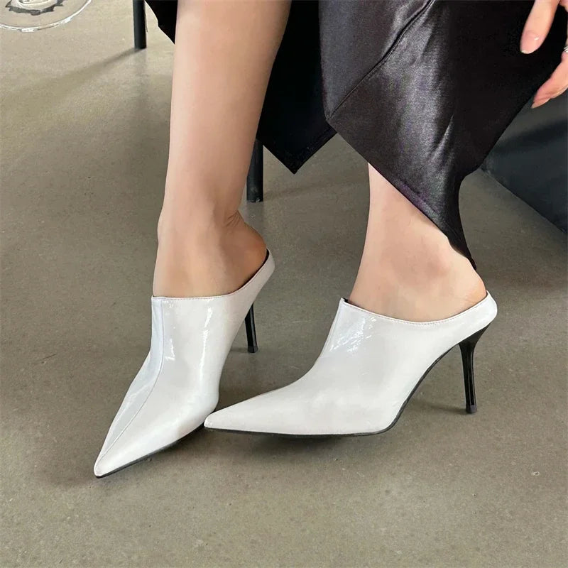 Futurecen Pointed Toe Women Pumps Thin High Heels Shoes Designer Shallow Slip On Red Party Zapatos De Mujeres