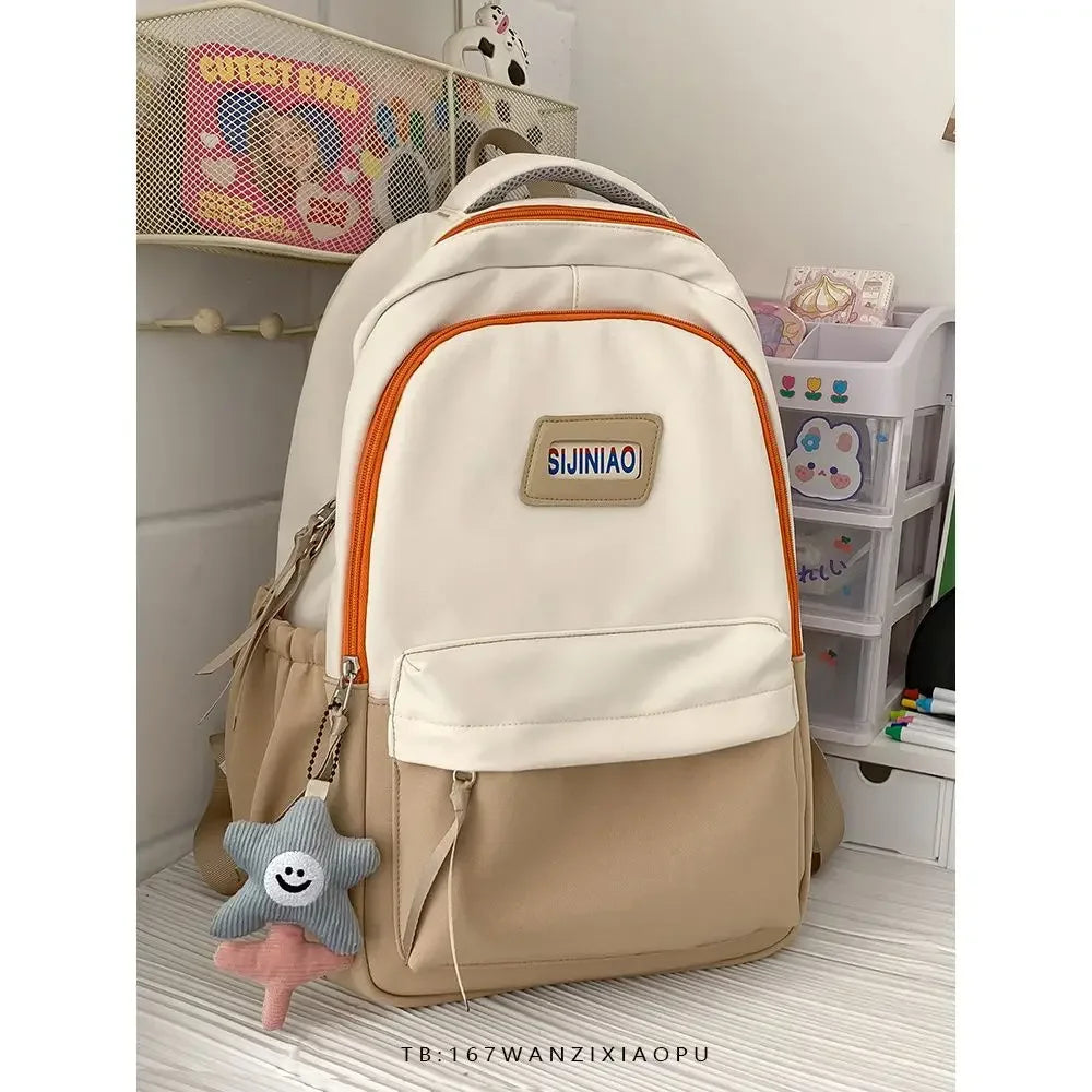 Futurecen  -  fancy bags Japanese Harajuku Ins High-capacity Women Backpack Korean Preppy Style Middle School Student Bookbag Multiple Pockets School Bag