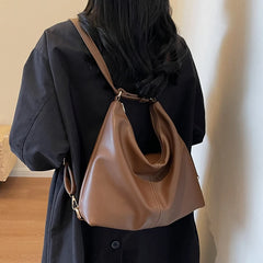 Futurecen  Shoulder Bags And Backpack Dual-use For Women Soft PU Leather Large Capacity Shopper Totes Winter New Luxury Handbags