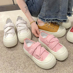 Futurecen Soft Women Shoes Autumn All-Match Round Toe Clogs Platform Casual Female Sneakers Flats Fall Creepers Small Dress New  Casual Wo