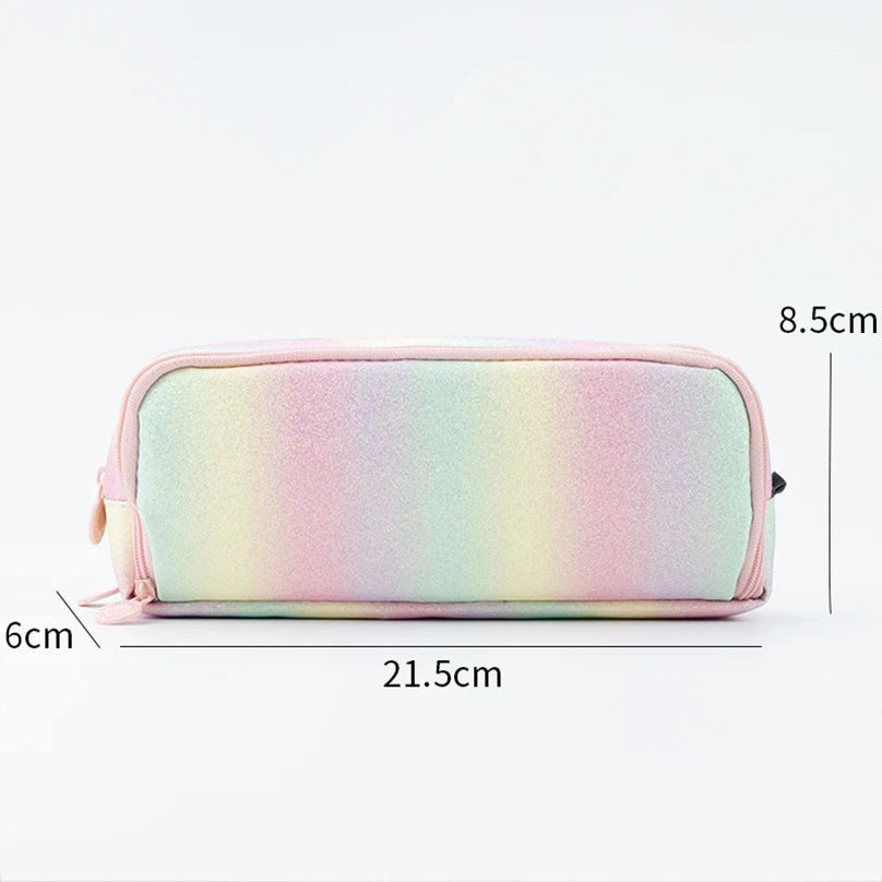 Futurecen  -  Glitter Pencil Cases For Girls School Supplies Pencil Box Trousse Scolaire Large Capacity Pen Case Kawaii Stationery Pencil Case