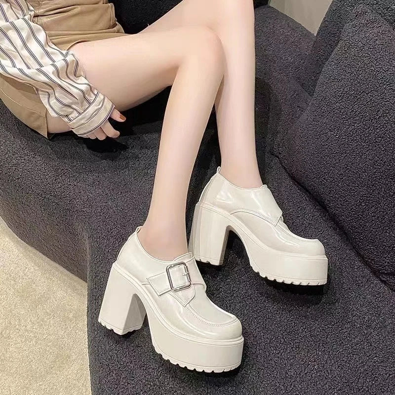 Futurecen  -  Women Platform Mary Janes Lolita Shoes Party Chunky Heels Pumps New Women Shoes Mujer Fashion Summer Oxford Zapatos Q118