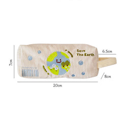 Futurecen  -  Pencil Case Korean Corduroy Pencil Bag Trousse Large Capacity Stationery Pen Case Estuches School Supplies Cute Pencilcase