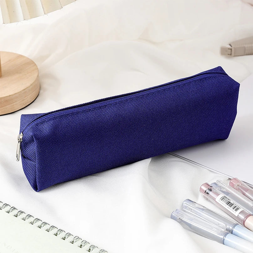 Futurecen  -  Simple Pencil Case School Supplies Pencil Cases Estuche Escolar Solid Color School Stationery Kalemlik Trousse Pencil Pouch