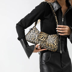 Futurecen  Leopard Prints Underarm Shoulder Bags For Women French Style Mini Crossbody Phone Bag 2024 Latest Luxury Designer Handbags