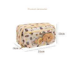 Futurecen  -  9 Pockets Pencil Case Trousse Pencil Cases Cute Stationery Transparent Large Capacity School Supplies Estuche Escolar Pencilcase