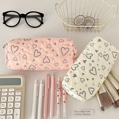 Futurecen  -  Love Pencil Case School Supplies Pencilcase Estuche Escolar Soft Trousse Scolaire Large Capacity Pen Case Kalemlik Pencil Pouch