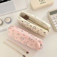 Futurecen  -  Love Pencil Case School Supplies Pencilcase Estuche Escolar Soft Trousse Scolaire Large Capacity Pen Case Kalemlik Pencil Pouch