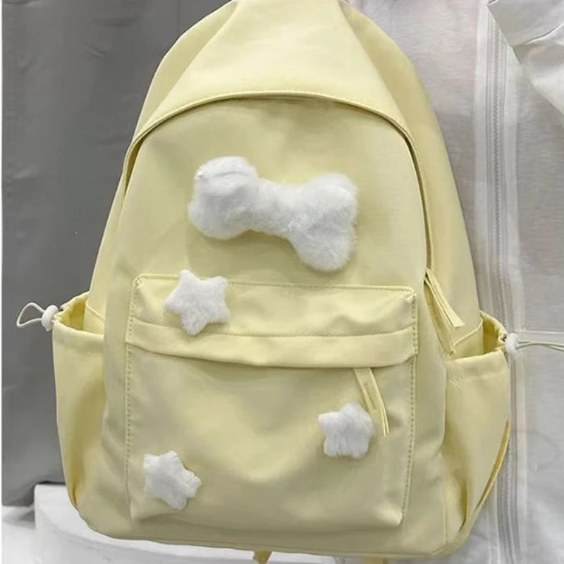 Women Ins Japanese Kawaii Star Backpack Korean All Match Casual Sweet Schoolbags Fashion Students Preppy Backpacks Y2k Aesthetic