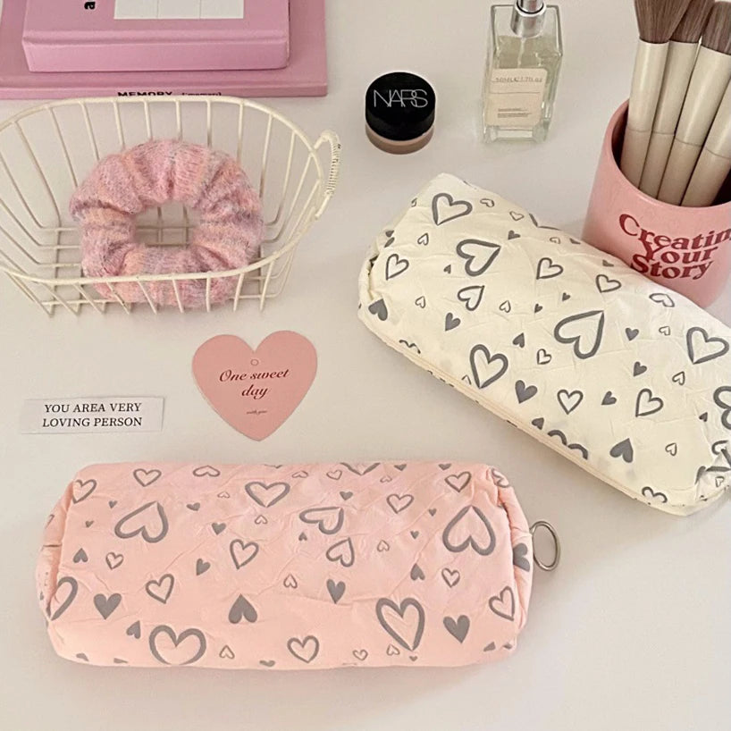 Futurecen  -  Love Pencil Case School Supplies Pencilcase Estuche Escolar Soft Trousse Scolaire Large Capacity Pen Case Kalemlik Pencil Pouch