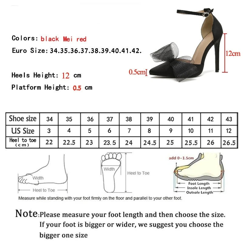 Futurecen Fashion Silk Bowknot Satin Women Pumps Summer Pointed Toe High heels Party Wedding stripper heels Lady Shoes